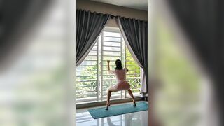 Window Stretching with girl, S109