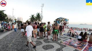 ONLY HERE????BIKINI 4K walk Leblon Beach ???? BEST Carnival ???? Rio de Janeiro | BRAZIL | BIKINI WALK????