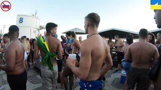 ONLY HERE????BIKINI 4K walk Leblon Beach ???? BEST Carnival ???? Rio de Janeiro | BRAZIL | BIKINI WALK????