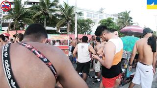 ONLY HERE????BIKINI 4K walk Leblon Beach ???? BEST Carnival ???? Rio de Janeiro | BRAZIL | BIKINI WALK????