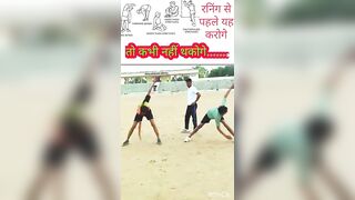 रनिंग से पहले वार्म अप एक्सरसाइजरूर करें ll stretching exercise #ytshorts #shorts #runingtips