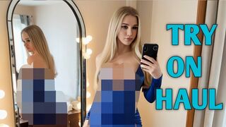 [4K] Transparent Fashion Try-On Haul 2024 | See-Through Lingerie Styles