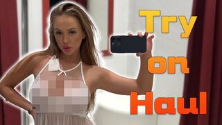 [4K] Transparent No Bra Trend Try On Haul | See Through Clothes 2024