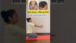 Best asana for Hair growth ✅ #hairgrowth #yoga #youtubeshorts