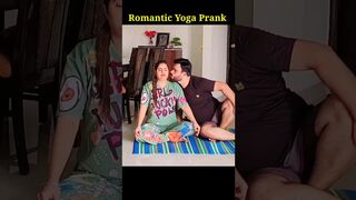 Romantic Yoga Prank #comedy #shortsfeed #shorts #prankonwife