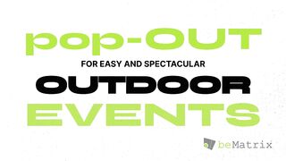 pop-OUT, the most flexible solution for your outdoor events!