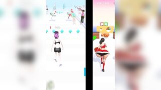 Twerk race 3D-running game new update | Bride Race Makeup Dress game, jump game, finger game