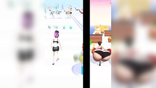 Twerk race 3D-running game new update | Bride Race Makeup Dress game, jump game, finger game