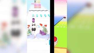 Twerk race 3D-running game new update | Bride Race Makeup Dress game, jump game, finger game