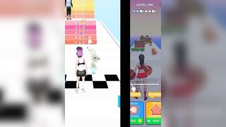 Twerk race 3D-running game new update | Bride Race Makeup Dress game, jump game, finger game