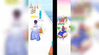 Twerk race 3D-running game new update | Bride Race Makeup Dress game, jump game, finger game