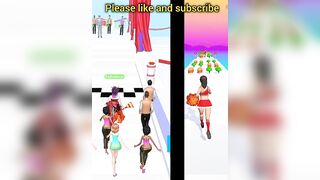 Twerk race 3D-running game new update | Bride Race Makeup Dress game, jump game, finger game