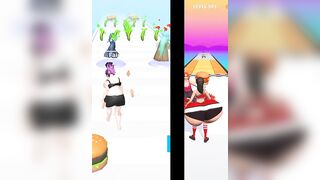 Twerk race 3D-running game new update | Bride Race Makeup Dress game, jump game, finger game