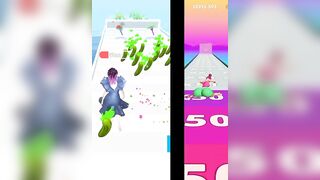 Twerk race 3D-running game new update | Bride Race Makeup Dress game, jump game, finger game