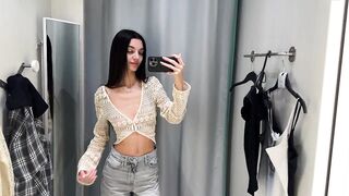 TRANSPARENT Tops Try On Haul with Oryna | Sheer Clothes and NO BRA