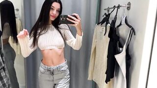 TRANSPARENT Tops Try On Haul with Oryna | Sheer Clothes and NO BRA