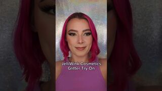 @JelliwinkCosmetics Glitter Try On Haul #eyemakeupfairy #glittermakeuplook