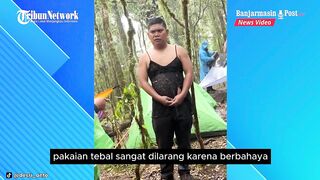 Salah Ambil Baju, Pria Pakai Lingerie Hitam Viral saat Mendaki Gunung Bulu Baria