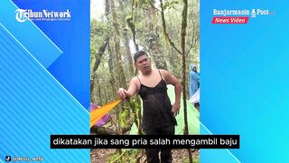 Salah Ambil Baju, Pria Pakai Lingerie Hitam Viral saat Mendaki Gunung Bulu Baria