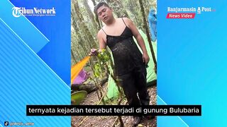 Salah Ambil Baju, Pria Pakai Lingerie Hitam Viral saat Mendaki Gunung Bulu Baria