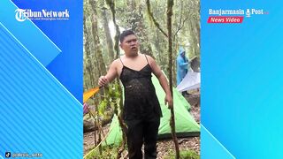 Salah Ambil Baju, Pria Pakai Lingerie Hitam Viral saat Mendaki Gunung Bulu Baria