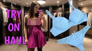 4K TRANSPARENT Lingerie Dresses TRY ON with Mirror View! | maria TryOn