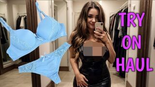 See-Through Try On Haul | Transparent Lingerie and Clothes | Try-On Haul no bra trend