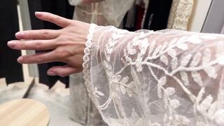 [4K] ???? Stunning Transparent Clothes Try On Haul in the Dressing Room! ✨