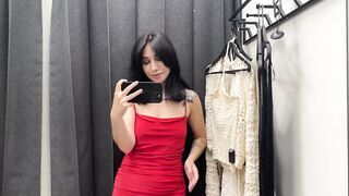 [4K] ???? Stunning Transparent Clothes Try On Haul in the Dressing Room! ✨