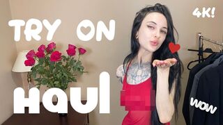 [4K] Transparent Dress Try-On Haul | Daisy Moon