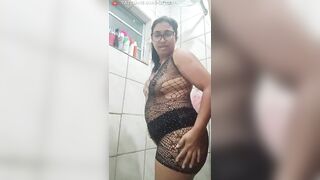 PROVANDO MINHA LINGERIE TRANSPARENTE #2024