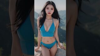 AI ART LookBook. Modelling Bikinis And Lingerie Out In Nature AI ART #8