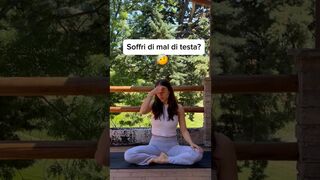 Due esercizi di #yoga che mi aiutano in caso di #malditesta . Fatemi sapere se vi sono utili ????