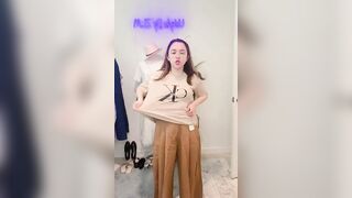 [4K] Transparent Clothes with Olivia | See-Through Try On Haul At The Mall