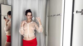 [4K] Transparent Try On Haul with Jana| See-Through Clothes No Bra Trend