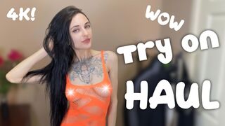 Transparent Clothing Try on Haul | 4K Daisy Moon