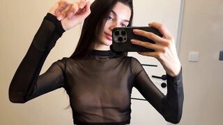 Transparent NO BRA Try On Haul 2024 with Oryna