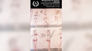 Mosaico de los bikinis #arte #roma #imperioromano #historiadelarte #art #romanart