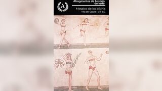 Mosaico de los bikinis #arte #roma #imperioromano #historiadelarte #art #romanart