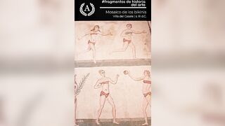 Mosaico de los bikinis #arte #roma #imperioromano #historiadelarte #art #romanart