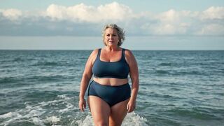 Natural Plus Size, Older woman over 60????in lingerie #beauty #style