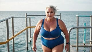 Natural Plus Size, Older woman over 60????in lingerie #beauty #style