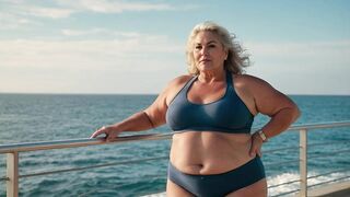 Natural Plus Size, Older woman over 60????in lingerie #beauty #style