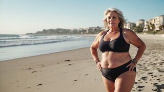 Natural Plus Size, Older woman over 60????in lingerie #beauty #style