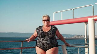 Natural Plus Size, Older woman over 60????in lingerie #beauty #style