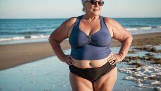 Natural Plus Size, Older woman over 60????in lingerie #beauty #style