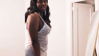 Modeling My White Lingerie Dress-Video 2