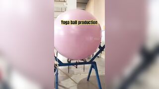 Yoga ball manufacturing factory ???? how to make a yoga ball#fitness #products