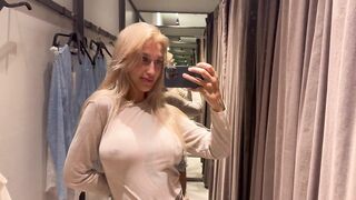 [4K] See-through Try On Haul | Transparent Lingerie In Fitting Room