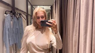 [4K] See-through Try On Haul | Transparent Lingerie In Fitting Room